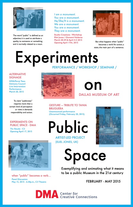 Experiments on Public Space / Dallas Museum of Art, February - May 2015